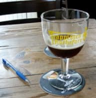 een glas bier